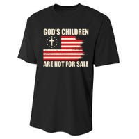 Gods Children Are Not For Sale Funny Christian Quote Performance Sprint T-Shirt