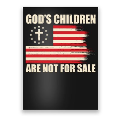 Gods Children Are Not For Sale Funny Christian Quote Poster