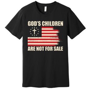 Gods Children Are Not For Sale Funny Christian Quote Premium T-Shirt