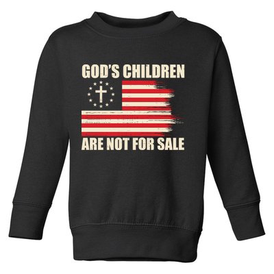 Gods Children Are Not For Sale Funny Christian Quote Toddler Sweatshirt