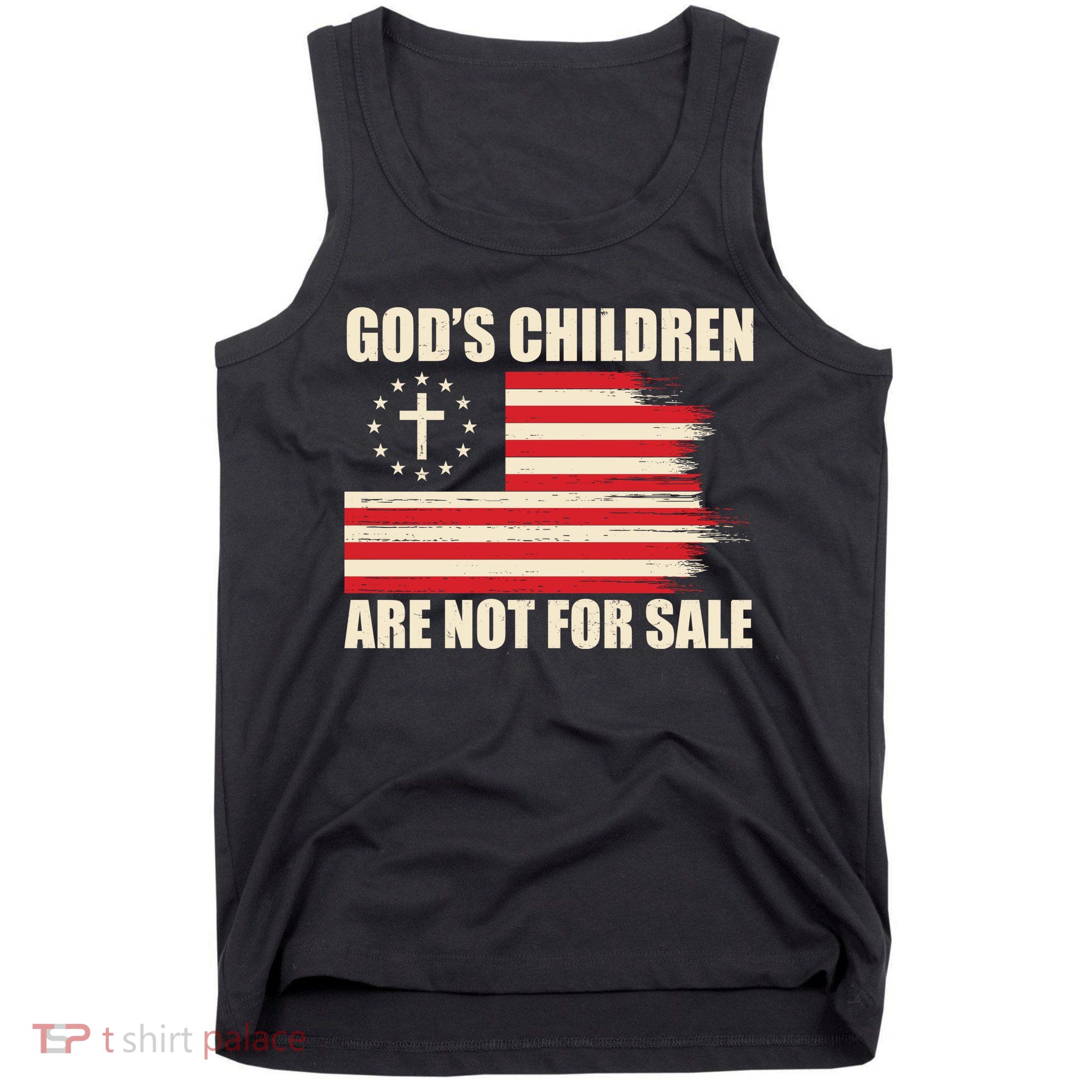 Gods Children Are Not For Sale Funny Christian Quote Tank Top