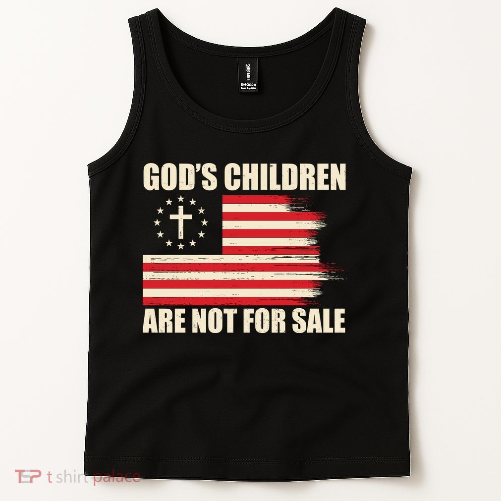 Gods Children Are Not For Sale Funny Christian Quote Tank Top