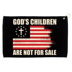 Gods Children Are Not For Sale Funny Christian Quote Grommeted Golf Towel