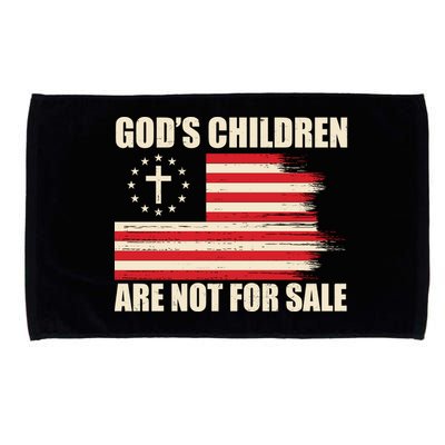Gods Children Are Not For Sale Funny Christian Quote Microfiber Hand Towel