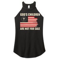 Gods Children Are Not For Sale Funny Christian Quote Women's Perfect Tri Rocker Tank