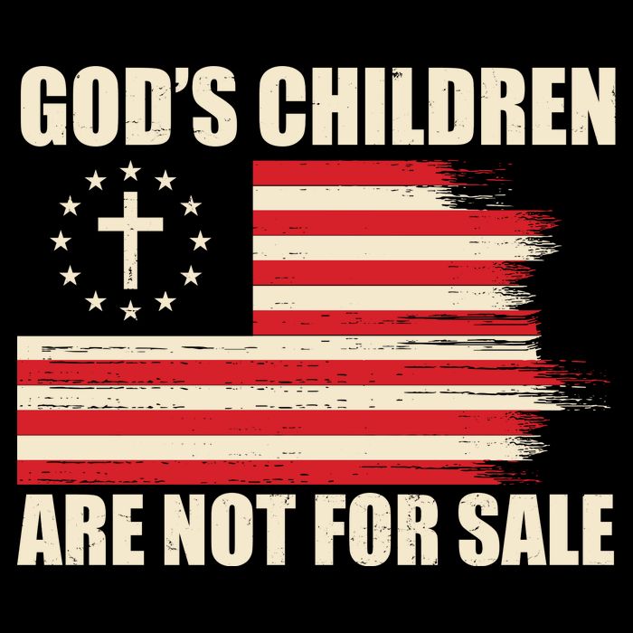Gods Children Are Not For Sale Funny Christian Quote Kids T-Shirt