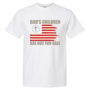 Gods Children Are Not For Sale Funny Christian Quote Garment-Dyed Heavyweight T-Shirt