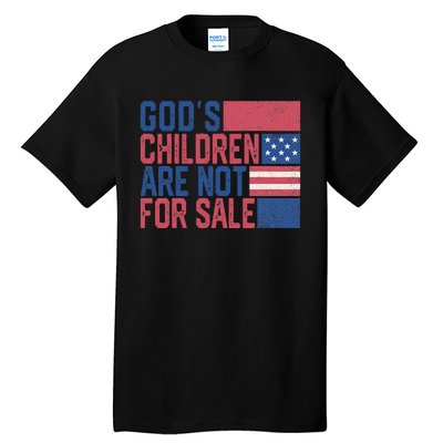 Gods Children Are Not For Sale Funny Quote Tall T-Shirt