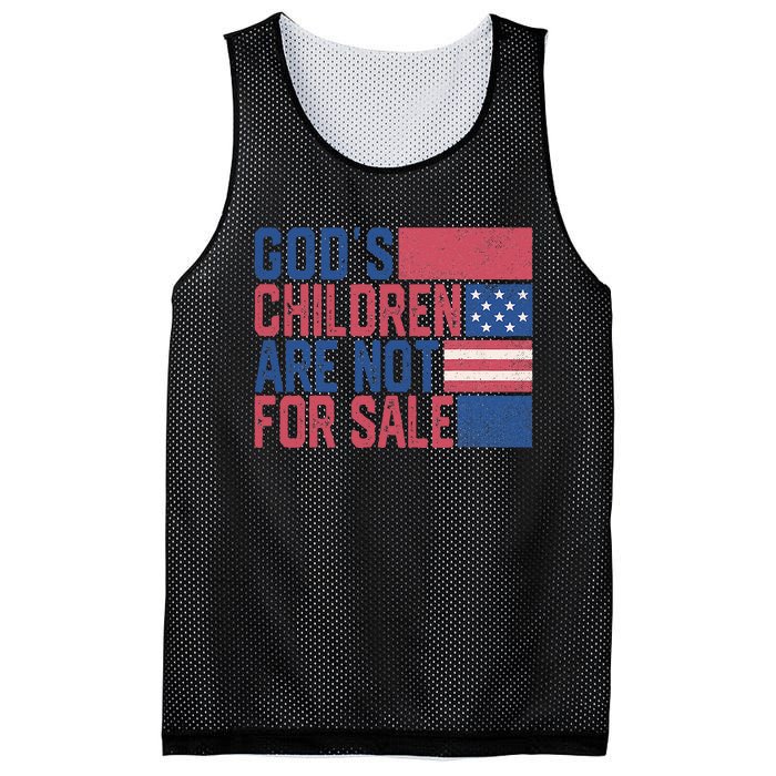 Gods Children Are Not For Sale Funny Quote Mesh Reversible Basketball Jersey Tank