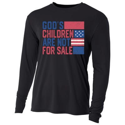 Gods Children Are Not For Sale Funny Quote Cooling Performance Long Sleeve Crew