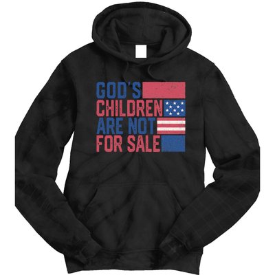 Gods Children Are Not For Sale Funny Quote Tie Dye Hoodie