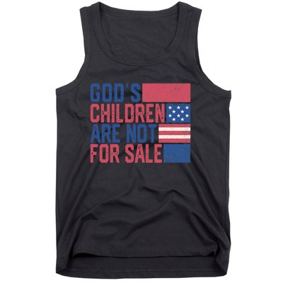 Gods Children Are Not For Sale Funny Quote Tank Top