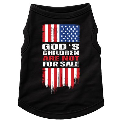 Gods Children Are Not For Sale American Flag Doggie Tank