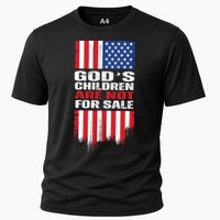 Gods Children Are Not For Sale American Flag Performance Shirt
