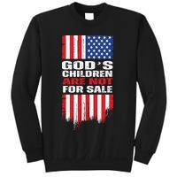 Gods Children Are Not For Sale American Flag Sweatshirt