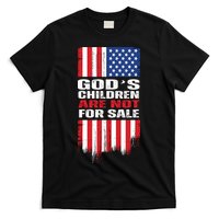 Gods Children Are Not For Sale American Flag T-Shirt