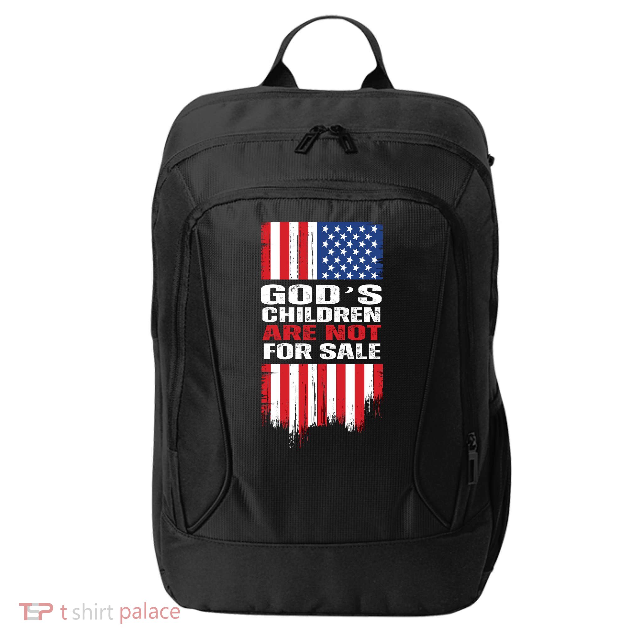 Gods Children Are Not For Sale American Flag City Backpack