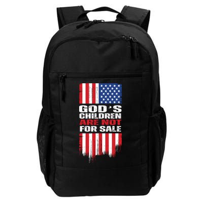 Gods Children Are Not For Sale American Flag Backpack