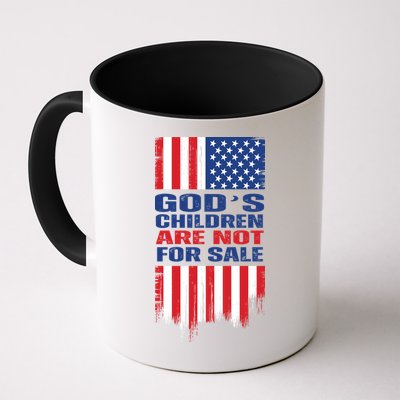Gods Children Are Not For Sale American Flag Mug