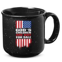 Gods Children Are Not For Sale American Flag 15oz Campfire Ceramic Mug