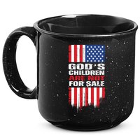 Gods Children Are Not For Sale American Flag 15oz Campfire Ceramic Mug