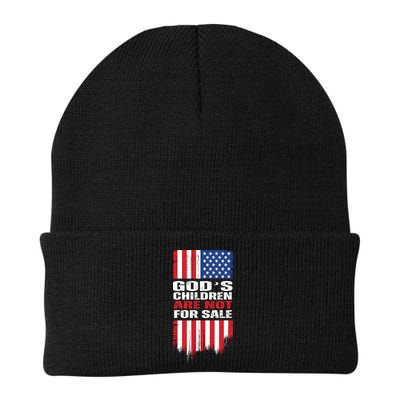 Gods Children Are Not For Sale American Flag Beanie