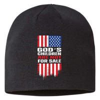 Gods Children Are Not For Sale American Flag Sustainable Beanie