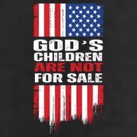Gods Children Are Not For Sale American Flag 25L Jumbo Tote
