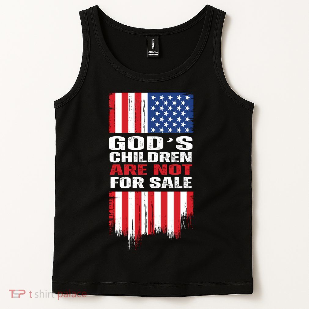Gods Children Are Not For Sale American Flag Tank Top