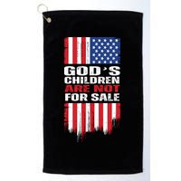 Gods Children Are Not For Sale American Flag Golf Towel