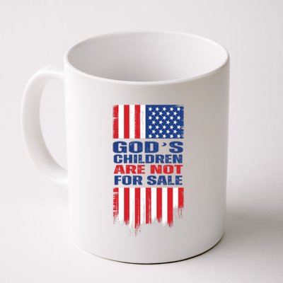 Gods Children Are Not For Sale American Flag Coffee Mug