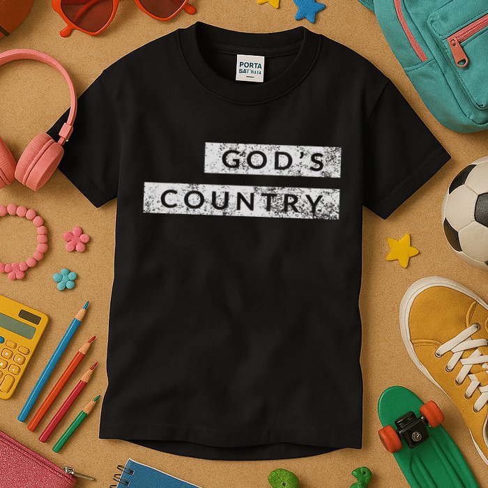 God's Country American Blake Concert Kids T-Shirt