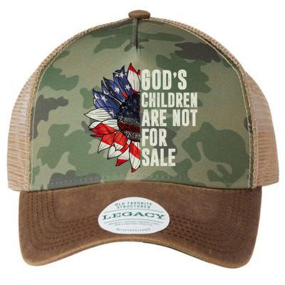 Gods Children Are Not For Sale Floral Flag Legacy Tie Dye Trucker Hat