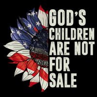 Gods Children Are Not For Sale Floral Flag Wool Snapback Cap