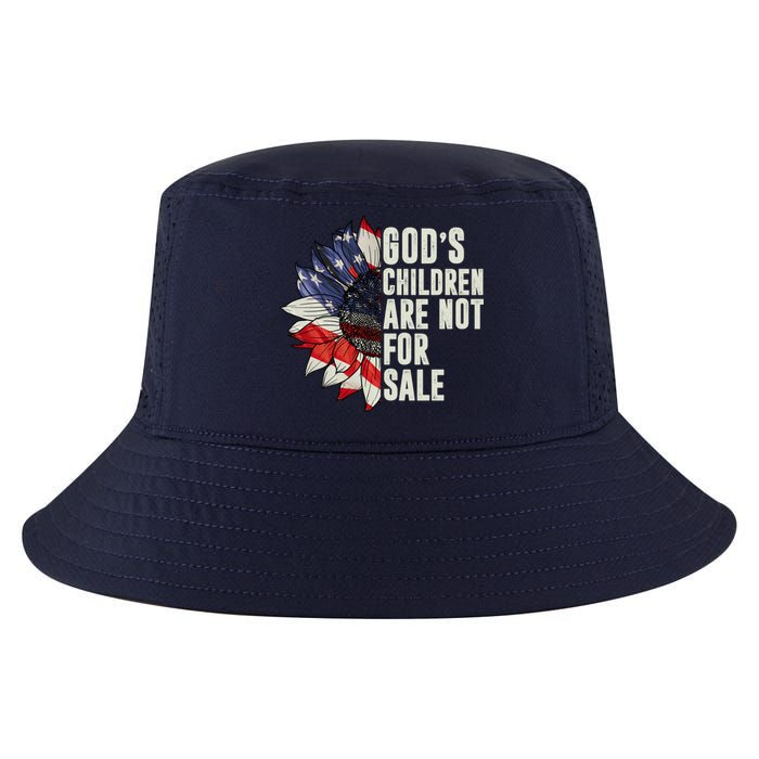 Gods Children Are Not For Sale Floral Flag Cool Comfort Performance Bucket Hat