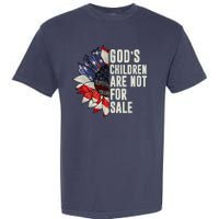 Gods Children Are Not For Sale Floral Flag Garment-Dyed Heavyweight T-Shirt