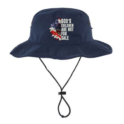 Gods Children Are Not For Sale Floral Flag Bucket Hat
