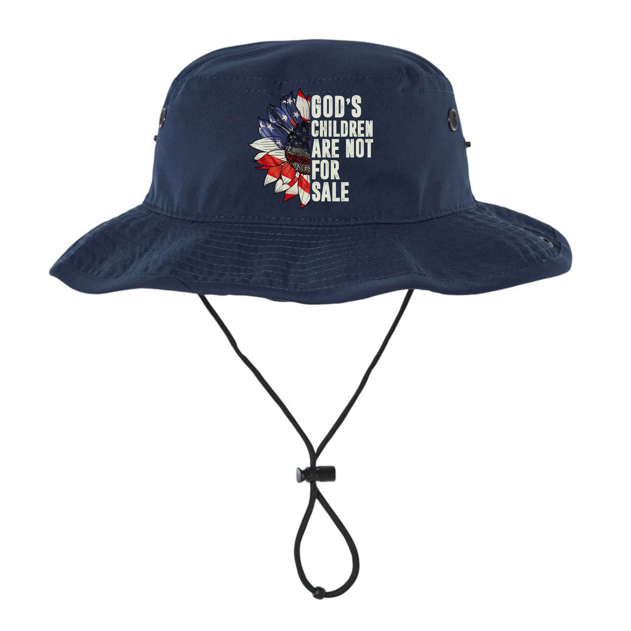 Gods Children Are Not For Sale Floral Flag Bucket Hat