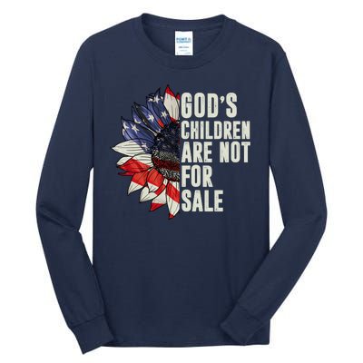 Gods Children Are Not For Sale Floral Flag Tall Long Sleeve T-Shirt