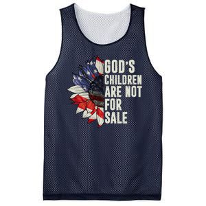 Gods Children Are Not For Sale Floral Flag Mesh Reversible Basketball Jersey Tank