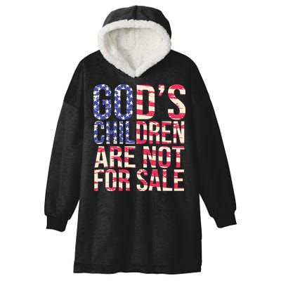 Gods Children Are Not For Sale USA Style Hooded Wearable Blanket