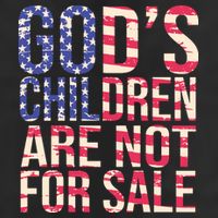 Gods Children Are Not For Sale USA Style Adult Drive Performance Visor