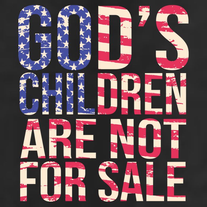 Gods Children Are Not For Sale USA Style Adult Drive Performance Visor