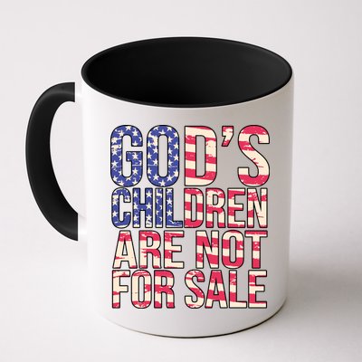 Gods Children Are Not For Sale USA Style Mug