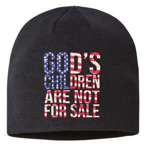 Gods Children Are Not For Sale USA Style Sustainable Beanie