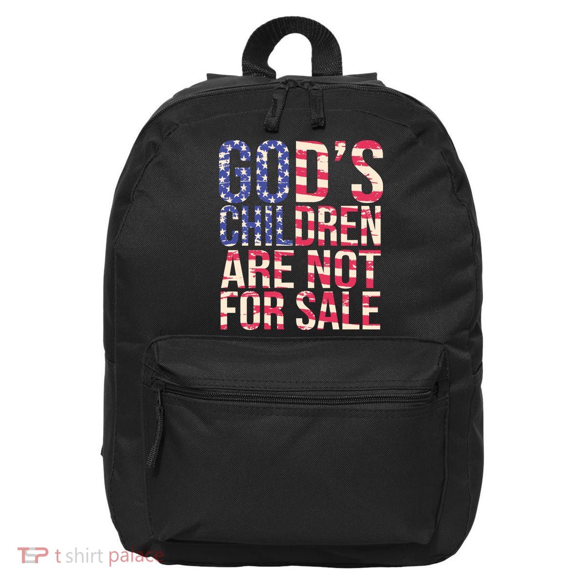 Gods Children Are Not For Sale USA Style 16 in Basic Backpack