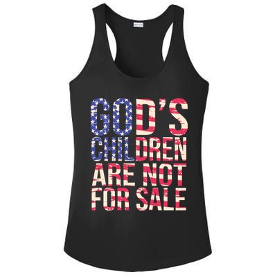 Gods Children Are Not For Sale USA Style Ladies PosiCharge Competitor Racerback Tank
