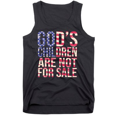 Gods Children Are Not For Sale USA Style Tank Top