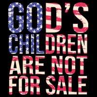 Gods Children Are Not For Sale USA Style Women's V-Neck T-Shirt