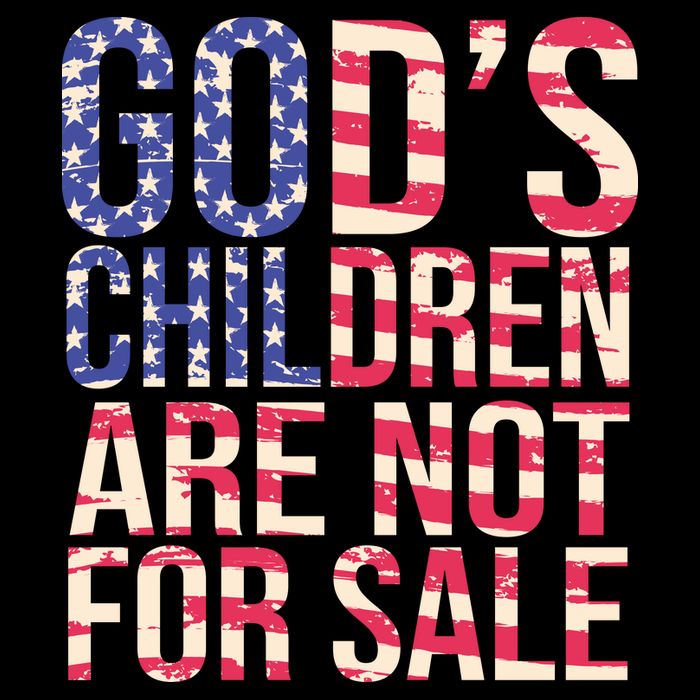 Gods Children Are Not For Sale USA Style Women's V-Neck T-Shirt